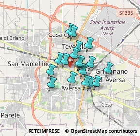 Mappa Via Enrico Caruso, 81031 Aversa CE, Italia (1.21611)