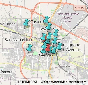 Mappa Via Enrico Caruso, 81031 Aversa CE, Italia (1.11)
