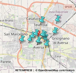 Mappa Via Enrico Caruso, 81031 Aversa CE, Italia (1.18462)