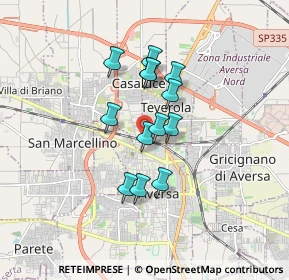 Mappa Via San Lorenzo, 81031 Teverola CE (1.33923)