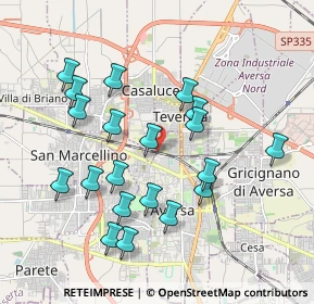 Mappa Via San Lorenzo, 81031 Teverola CE (2.022)