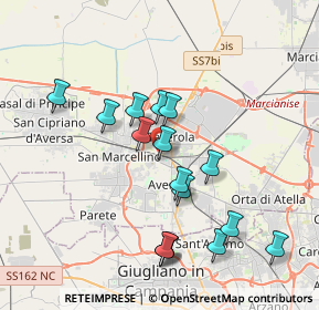 Mappa Via San Lorenzo, 81031 Teverola CE (3.87125)