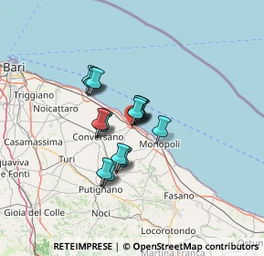 Mappa Contrada locosantissimo, 70044 Polignano a Mare BA, Italia (9.49368)