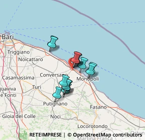 Mappa Contrada locosantissimo, 70044 Polignano a Mare BA, Italia (8.618)