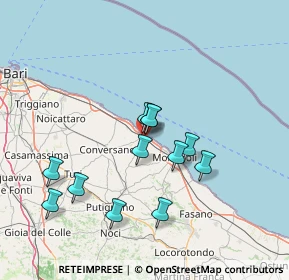 Mappa Contrada locosantissimo, 70044 Polignano a Mare BA, Italia (13.8575)