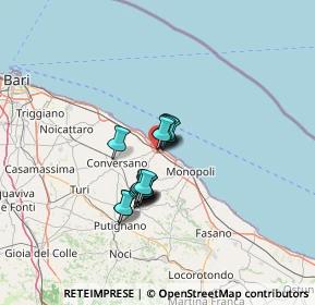 Mappa Contrada locosantissimo, 70044 Polignano a Mare BA, Italia (9.14313)