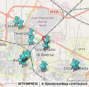 Mappa Via Alberto Moravia, 81030 Gricignano di Aversa CE, Italia (2.39556)