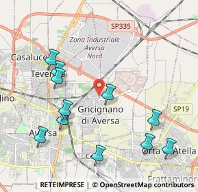 Mappa Via Alberto Moravia, 81030 Gricignano di Aversa CE, Italia (2.44545)