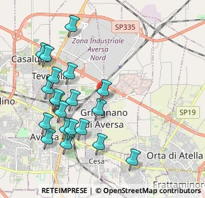 Mappa Via Alberto Moravia, 81030 Gricignano di Aversa CE, Italia (2.2045)