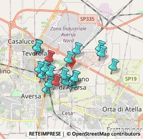 Mappa Via Alberto Moravia, 81030 Gricignano di Aversa CE, Italia (1.569)