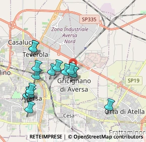 Mappa Via Alberto Moravia, 81030 Gricignano di Aversa CE, Italia (2.1325)