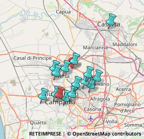 Mappa Via Alberto Moravia, 81030 Gricignano di Aversa CE, Italia (6.484)