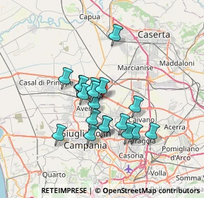 Mappa Via Alberto Moravia, 81030 Gricignano di Aversa CE, Italia (5.95)
