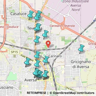 Mappa Via Vincenza Madama, 81030 Teverola CE, Italia (1.2825)