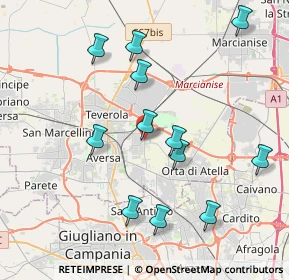 Mappa Vico Penta, 81030 Gricignano di Aversa CE, Italia (4.345)