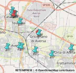Mappa Via Nazario Sauro, 81030 Gricignano di Aversa CE, Italia (2.8825)
