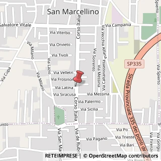 Mappa Via Latina,  3, 81030 San Marcellino, Caserta (Campania)