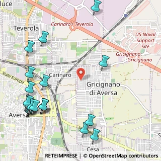 Mappa Via Gabriele D'Annunzio, 81030 Gricignano di Aversa CE, Italia (1.6025)