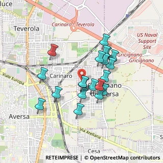 Mappa Via Gabriele D'Annunzio, 81030 Gricignano di Aversa CE, Italia (0.8005)