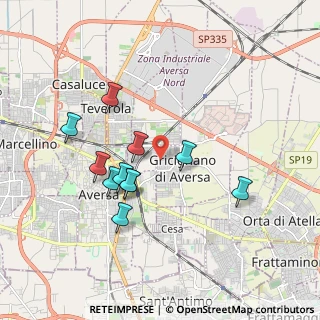 Mappa Via Gabriele D'Annunzio, 81030 Gricignano di Aversa CE, Italia (1.81273)