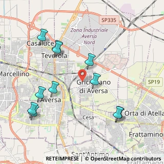 Mappa Via Gabriele D'Annunzio, 81030 Gricignano di Aversa CE, Italia (2.42455)
