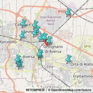 Mappa Via Gabriele D'Annunzio, 81030 Gricignano di Aversa CE, Italia (2.152)