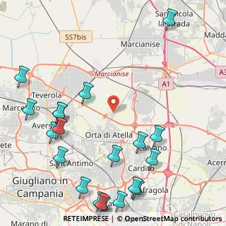 Mappa Strada Provinciale Orta Marcianise, 81030 Orta di Atella CE, Italia (6.3395)