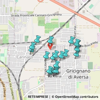 Mappa Via Benedetto Croce, 81030 Gricignano di Aversa CE, Italia (0.4645)