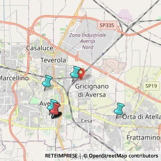 Mappa Via Benedetto Croce, 81030 Gricignano di Aversa CE, Italia (2.48455)