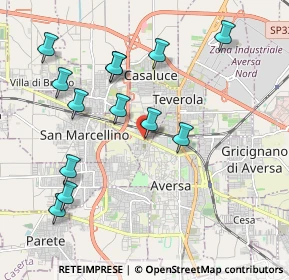 Mappa Viale Europa, 81031 Aversa CE, Italia (2.24615)