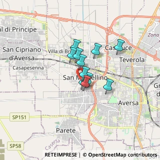 Mappa Via Cupa, 81030 San Marcellino CE, Italia (1.08182)
