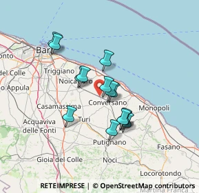 Mappa Contrada via Bari, 70014 Conversano BA, Italia (11.38929)