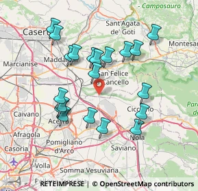 Mappa Via Reno, 81027 San Felice a Cancello CE, Italia (7.547)