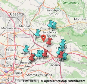 Mappa Via Reno, 81027 San Felice a Cancello CE, Italia (7.33333)