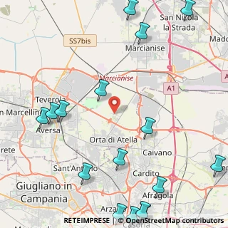Mappa Via Marco Pantani, 81030 Orta di Atella CE, Italia (6.80563)