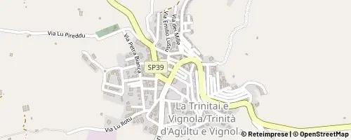 Mappa Trinità d'Agultu e Vignola