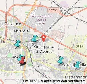 Mappa 81030 Gricignano di Aversa CE, Italia (3.01333)