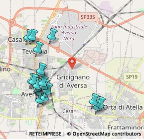 Mappa 81030 Gricignano di Aversa CE, Italia (2.5355)