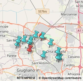 Mappa 81030 Gricignano di Aversa CE, Italia (3.57923)