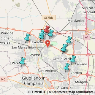 Mappa 81030 Gricignano di Aversa CE, Italia (3.69727)