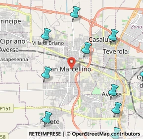 Mappa Via Campania, 81030 San Marcellino CE, Italia (3.30333)