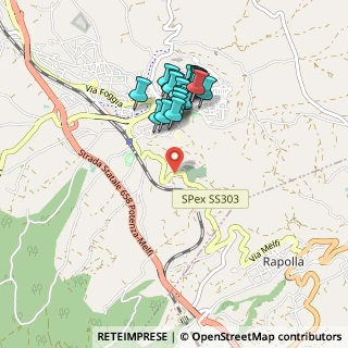 Mappa SS 303, 85025 Melfi PZ, Italia (0.851)