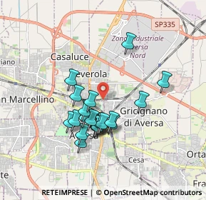 Mappa Via Madonnelle, 81031 Teverola CE, Italia (1.6155)