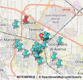 Mappa Via Madonnelle, 81031 Teverola CE, Italia (1.86211)