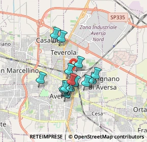 Mappa Via Madonnelle, 81031 Teverola CE, Italia (1.396)