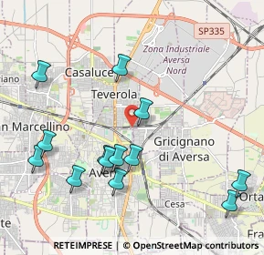 Mappa Via Madonnelle, 81031 Teverola CE, Italia (2.41154)