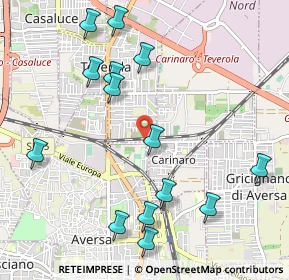 Mappa Via Madonnelle, 81031 Teverola CE, Italia (1.26143)