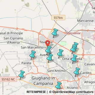 Mappa Via Provinciale Teverola Carinaro, 81030 Teverola CE, Italia (4.95273)