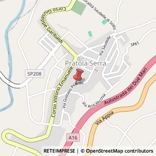 Mappa Via Gustavo Picardo, 57, 83039 Pratola Serra, Avellino (Campania)
