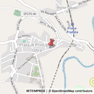 Mappa Via roma 1, 83030 Prata di Principato Ultra, Avellino (Campania)